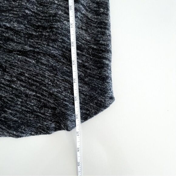 Banana Republic Sweater Knit Dress Black Marl Women's S Ruched Scoop Neck NWT - Picture 9 of 9